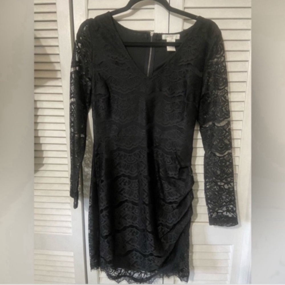 🕷️ Love Fire Black Long Sleeve Sheath Dress NWOT 🕷️